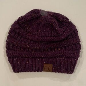 CC purple beanie